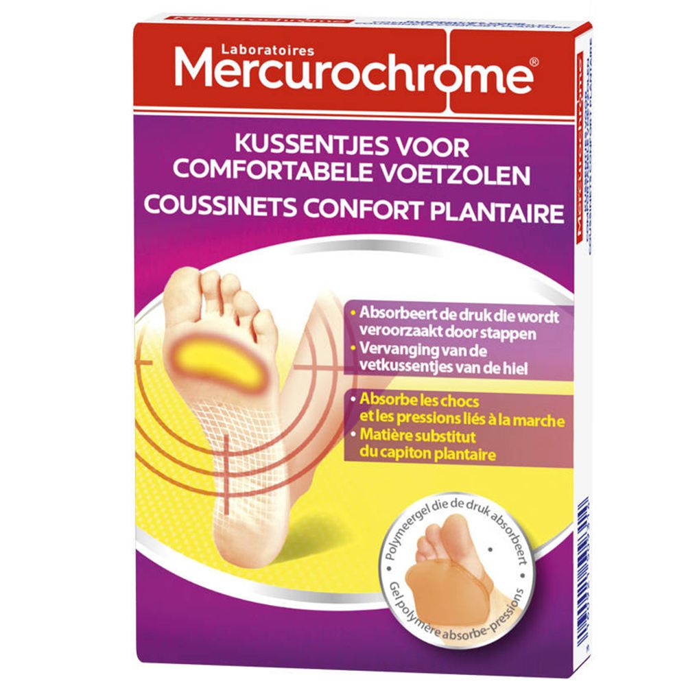 Mercurochrome Coussinets Confort Plantaire
