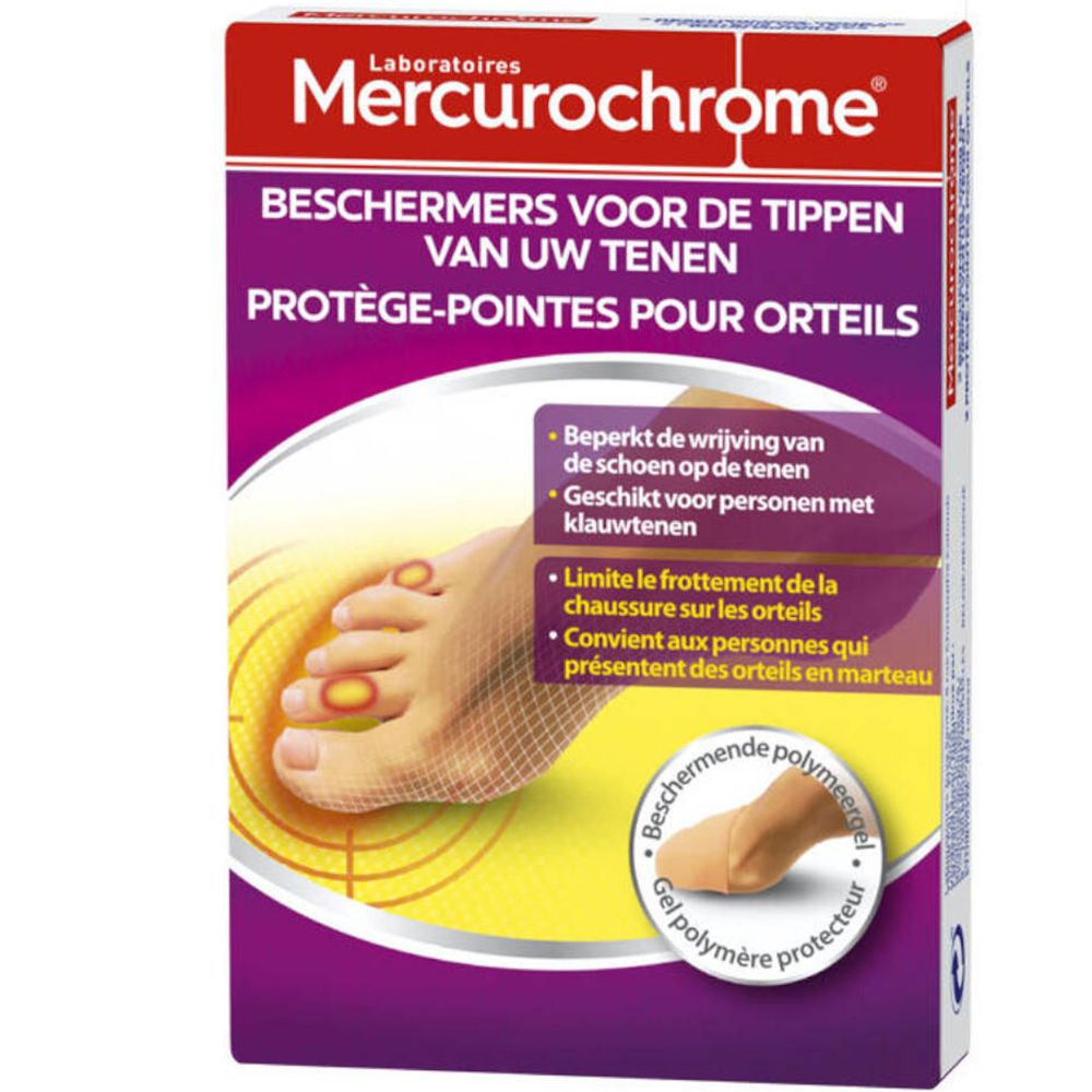 Mercurochrome Beschermers Voor De Tippen Van Uw Tenen