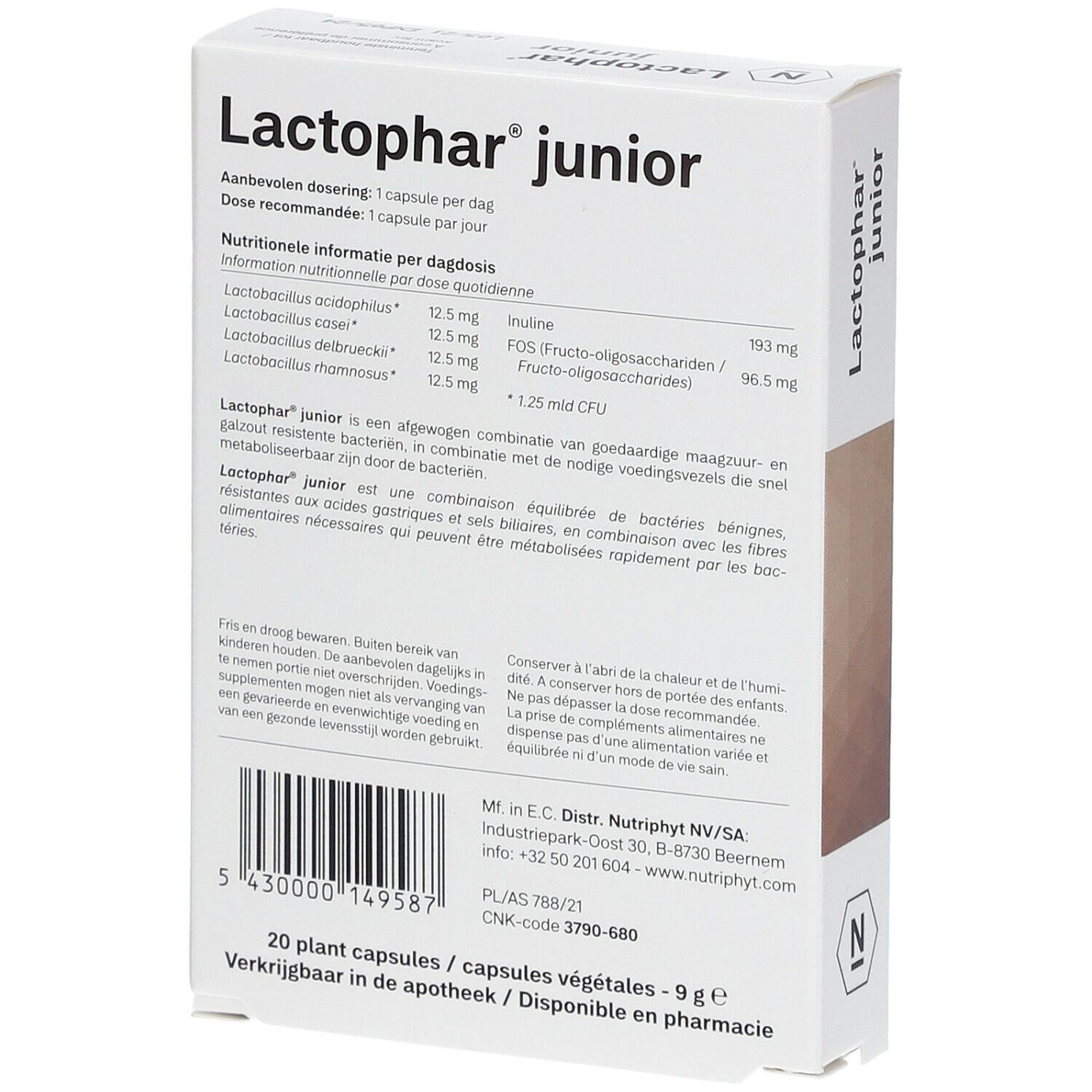 Nutriphyt Lactophar Junior