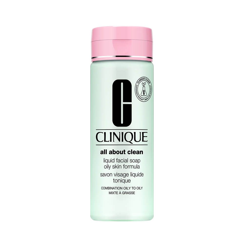 Clinique All About Clean vloeibare zeep voor vette huid, fles van 200 ml.