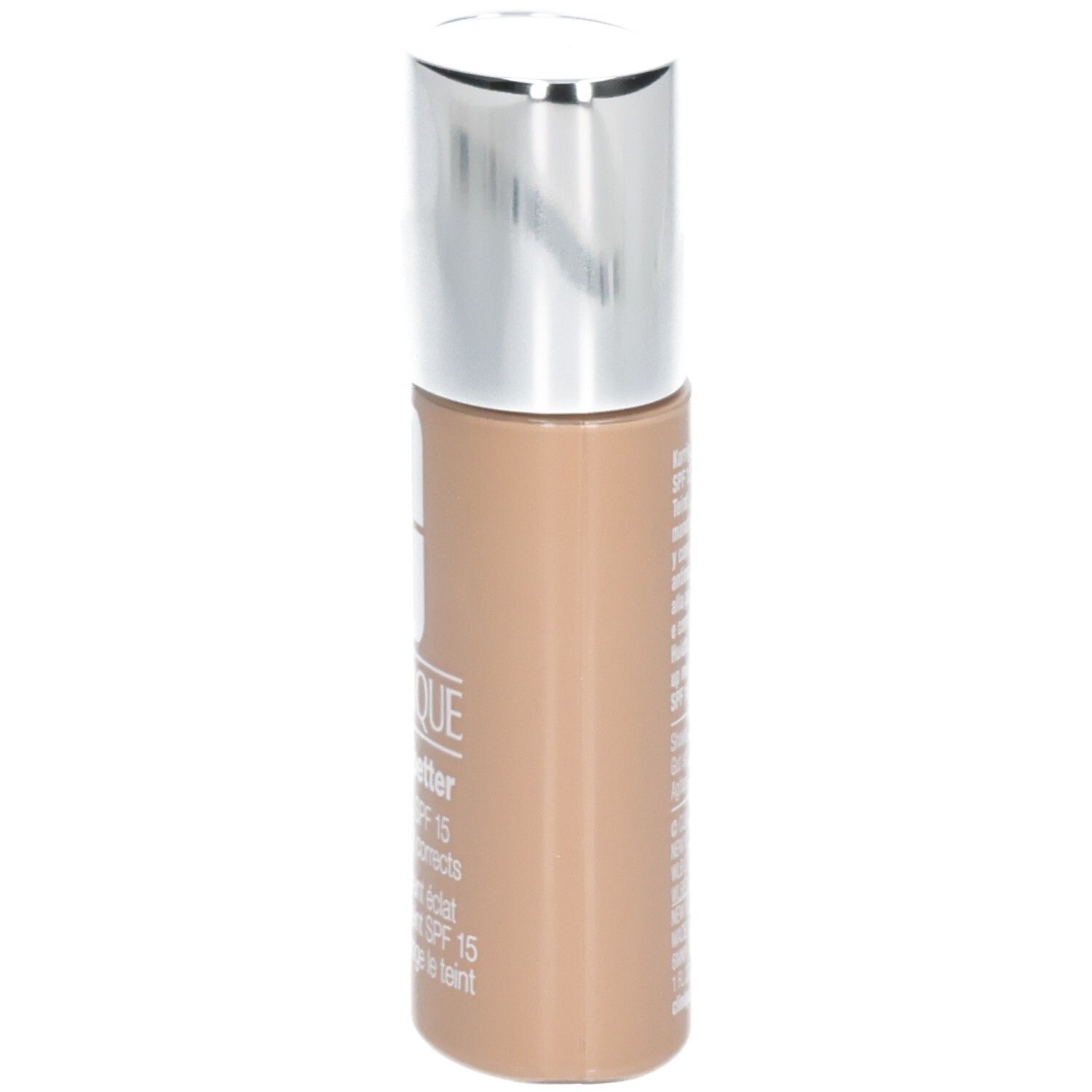 Clinique Even Better Makeup SPF 15, flesje van de zijkant, lichte huidskleur.