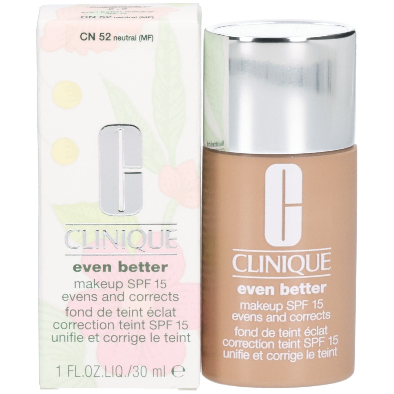 Clinique Even Better Makeup SPF 15 en doos, lichte huidskleur.