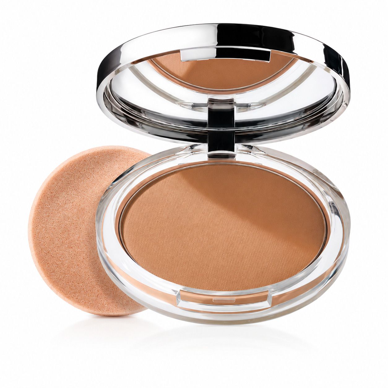 Clinique Stay-Matte Sheer Pressed Powder verpakking, kleur 04 Stay Honey.