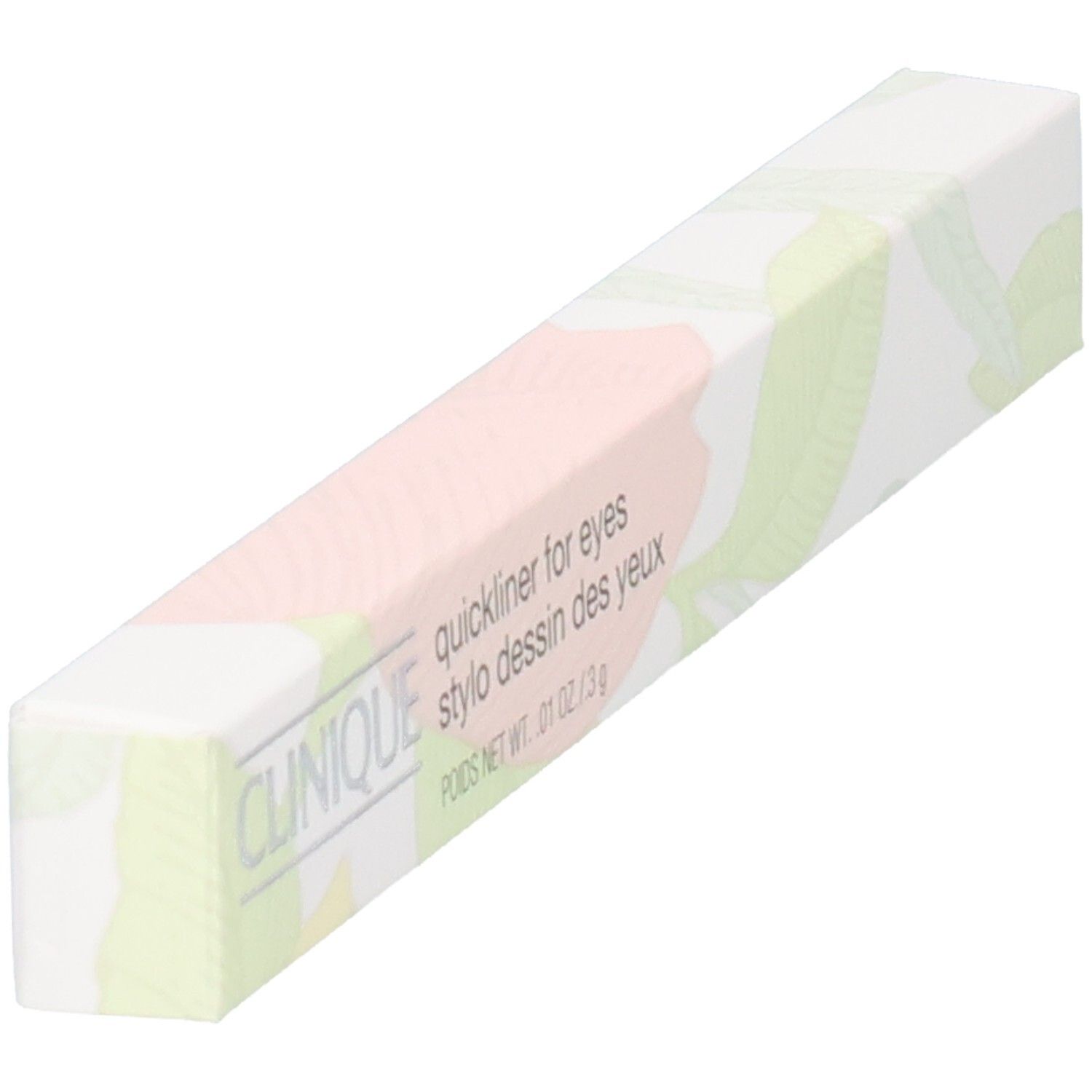 Emballage Clinique Quickliner for Eyes Smoky Brown, vue de côté.
