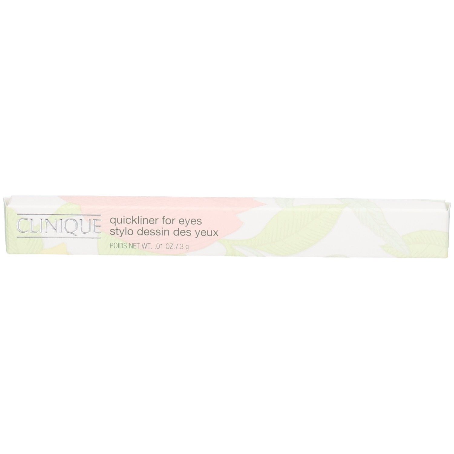 Emballage Clinique Quickliner for Eyes Smoky Brown, avant avec nom du produit.