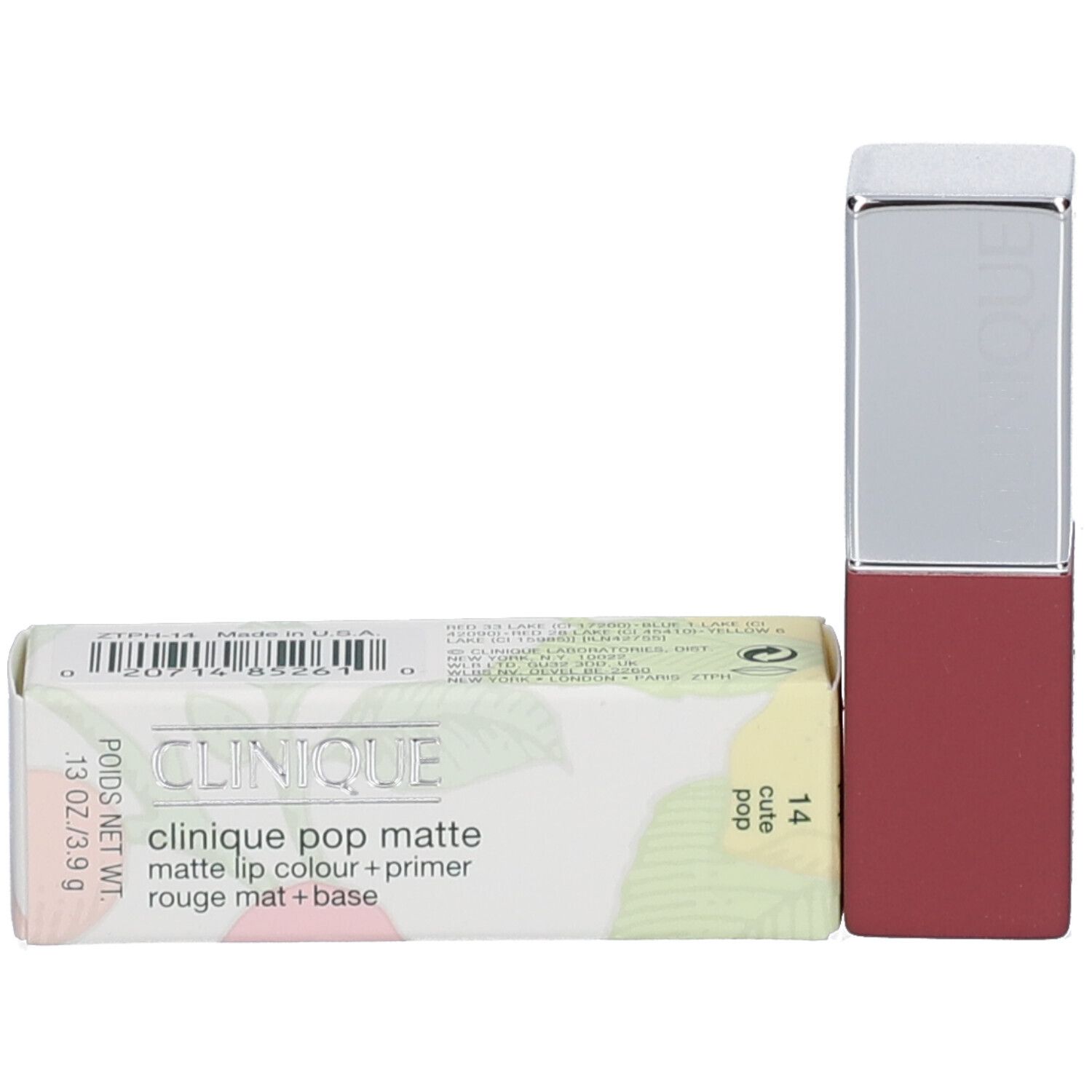 Clinique Pop Matte Lip Colour + Primer Cute Pop
