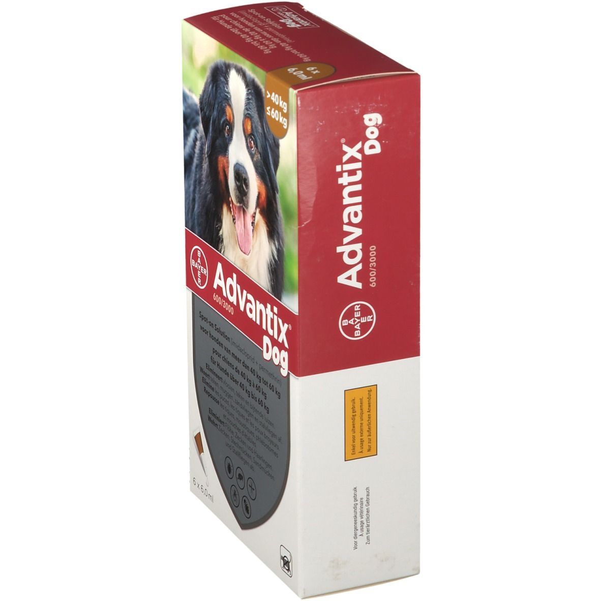 Advantix Spot-On 600/3000 Solution Chien 40<60KG
