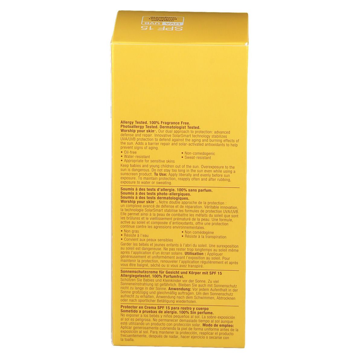 Clinique Crème Solaire Visage et Corps SPF 15