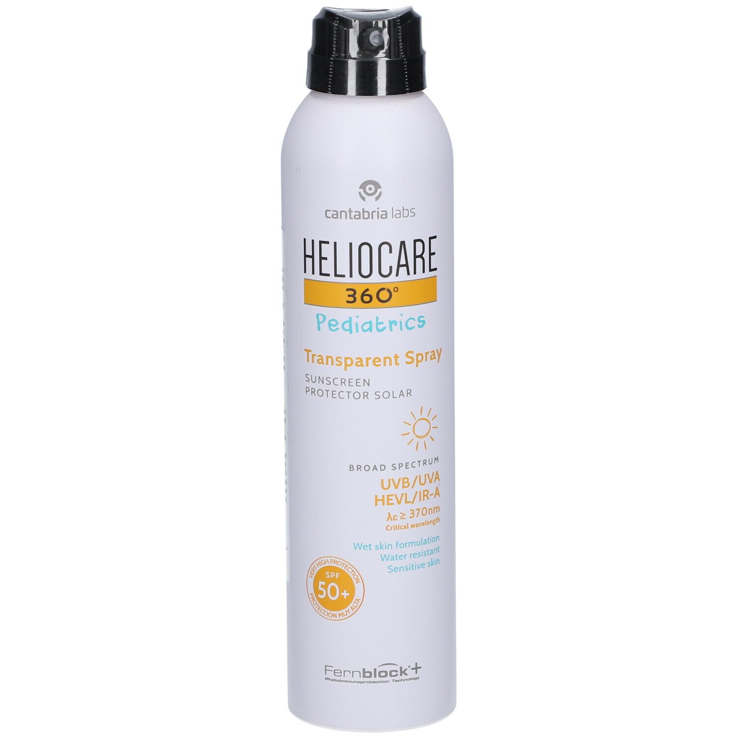 Heliocare 360° Pediatrics Transparent Spray SPF50+ - Zonnespray Lichaam Kids