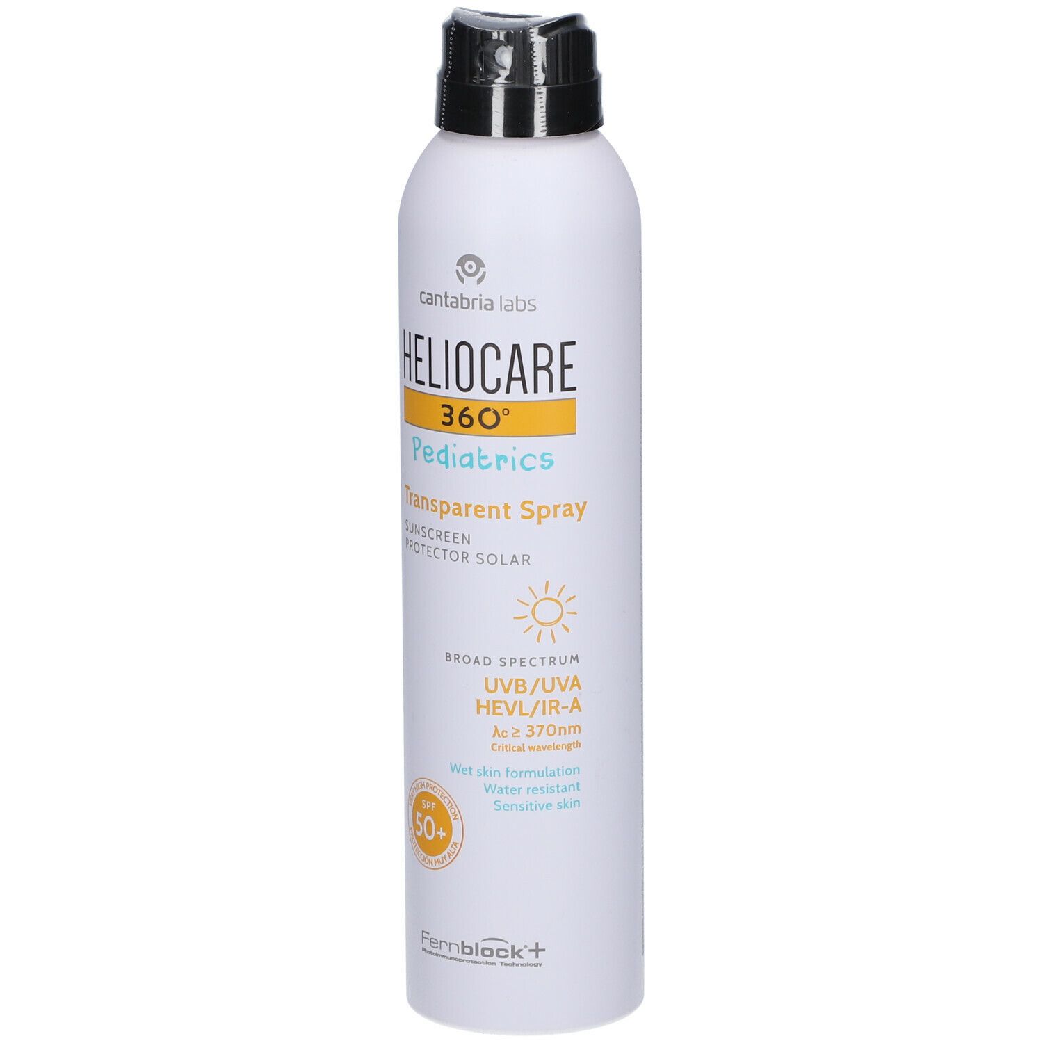 Heliocare 360° Pediatrics Transparent Spray SPF50+ - Spray Solaire Corps Enfants