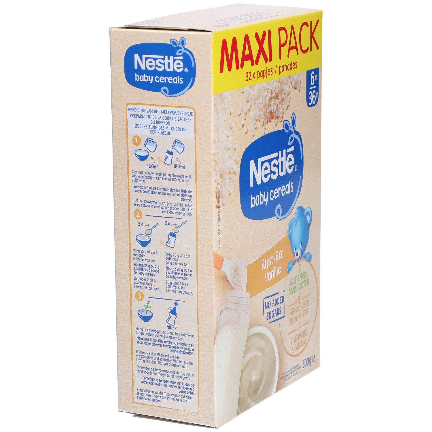 Nestlé® Baby Cereals Riz Vanille Sans Gluten