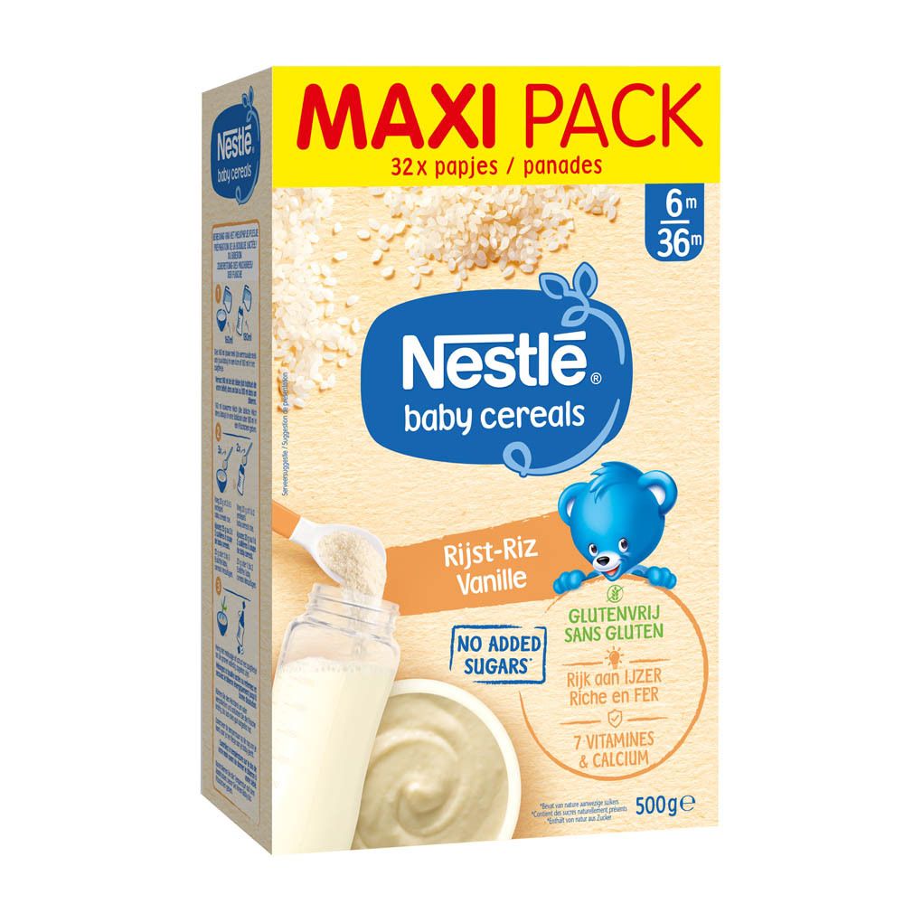 Nestlé® Baby Cereals Rijst Vanille Glutenvrij