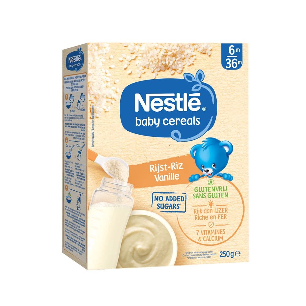 Nestlé® Baby Cereals Riz Vanille Sans Gluten