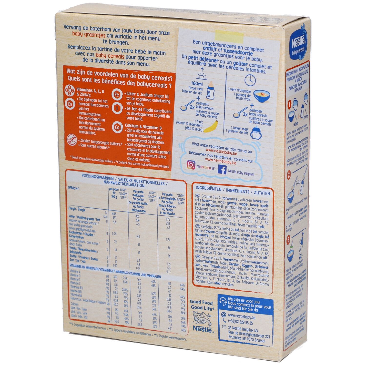 Nestlé® Baby Cereals 5 Céréales