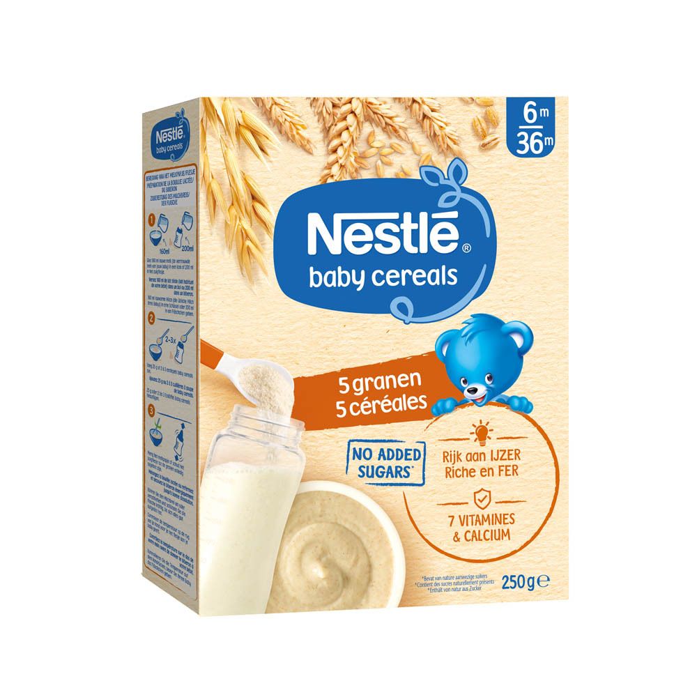 Nestlé® Baby Cereals 5 Granen