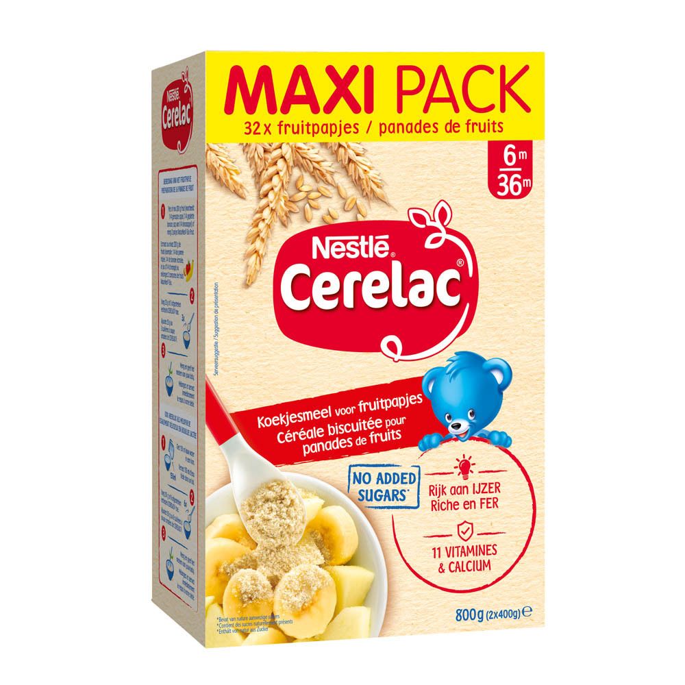 Nestlé® Cerelac Koekjesmeel voor Fruitpapjes