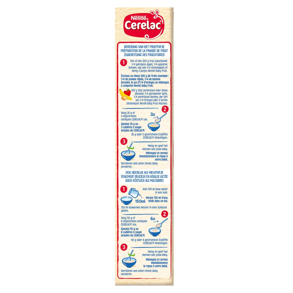 Nestlé® Cerelac Koekjesmeel voor Fruitpapjes 6m - 36m