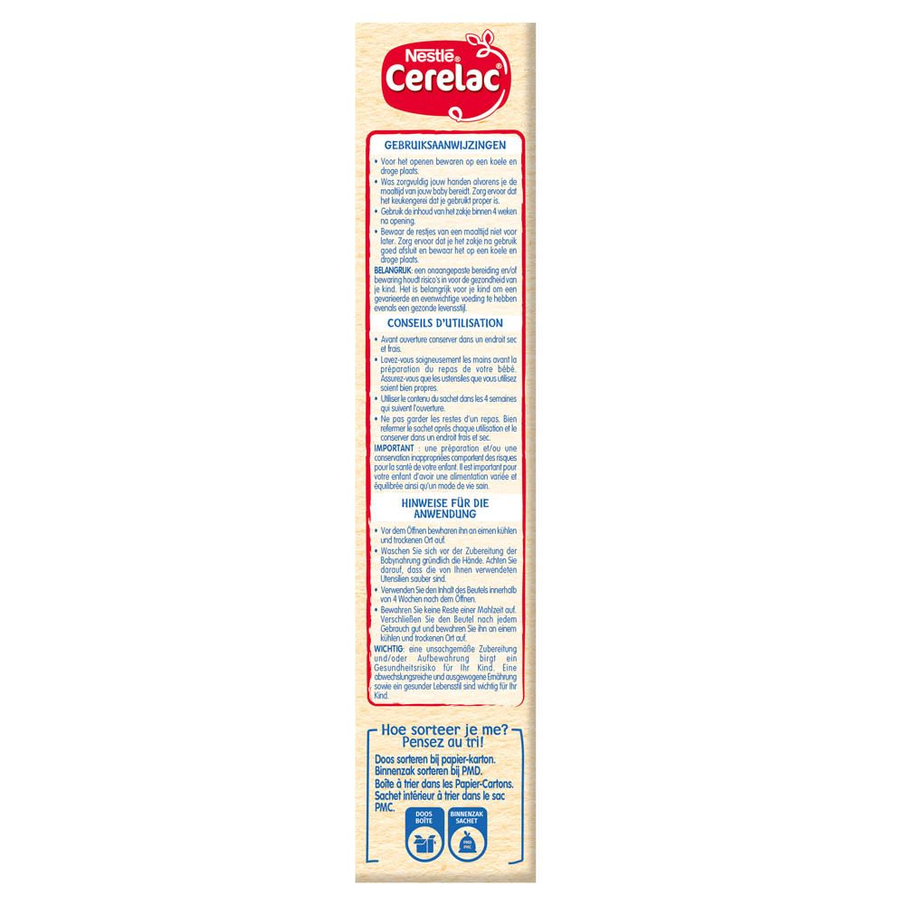 Nestlé® Cerelac Koekjesmeel voor Fruitpapjes 6m - 36m