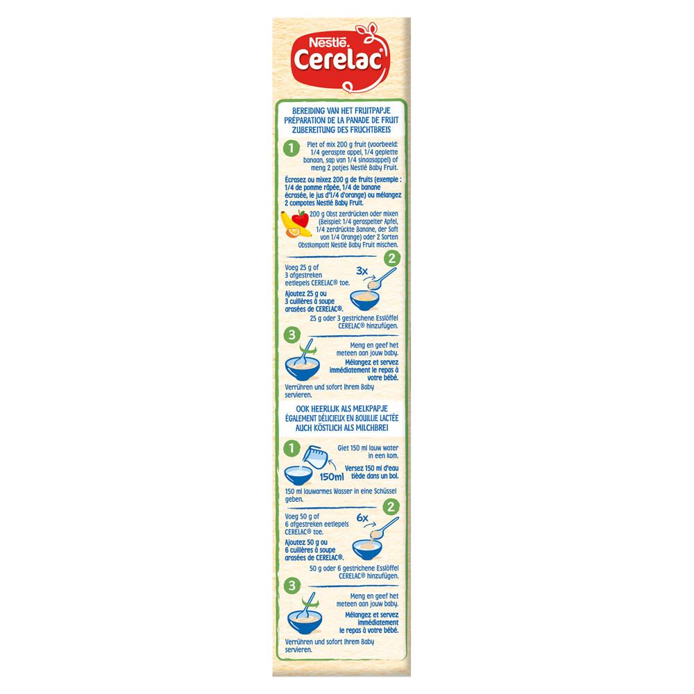 Nestlé® Cerelac Koekjesmeel voor Fruitpapjes Glutenvrij