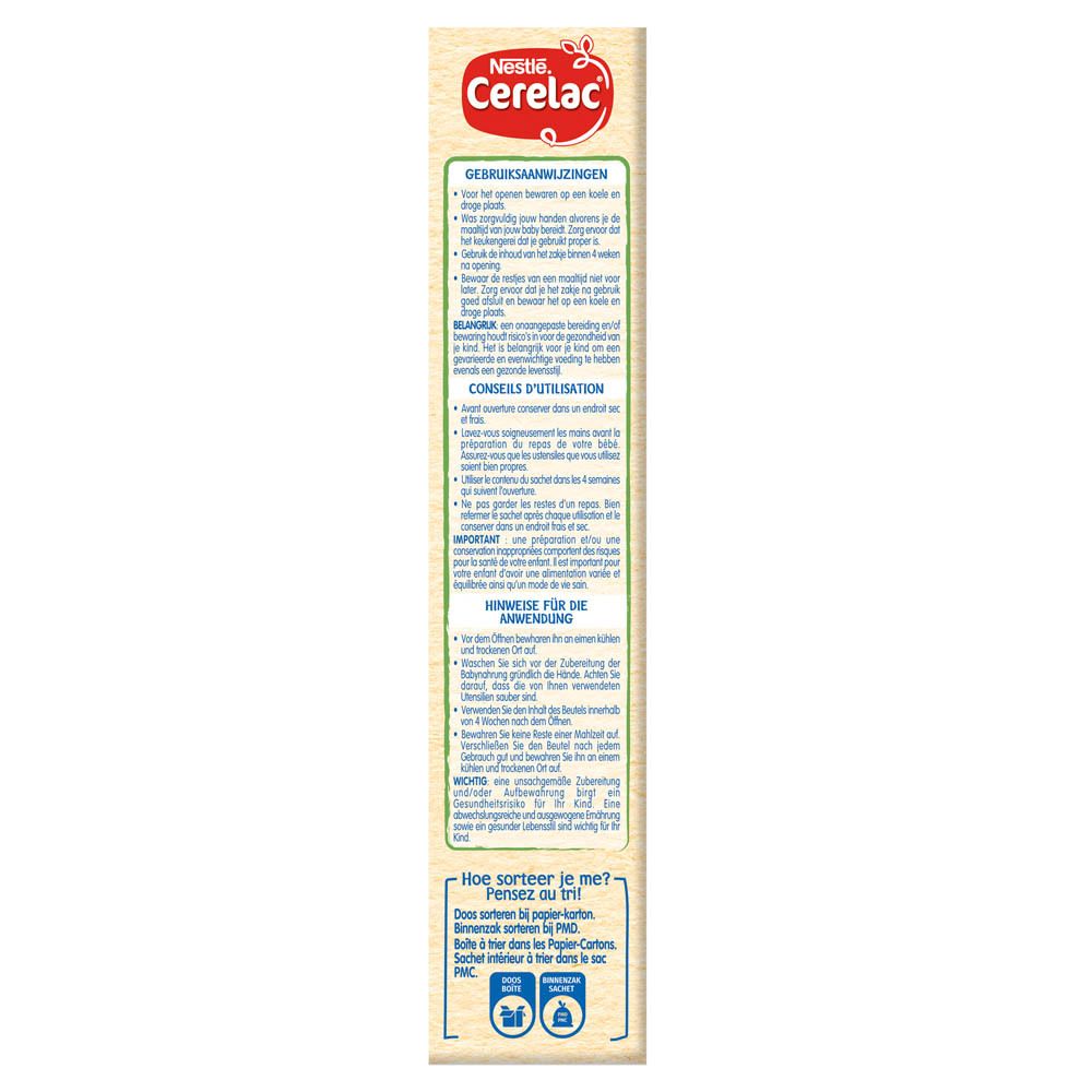 Nestlé® Cerelac Koekjesmeel voor Fruitpapjes Glutenvrij