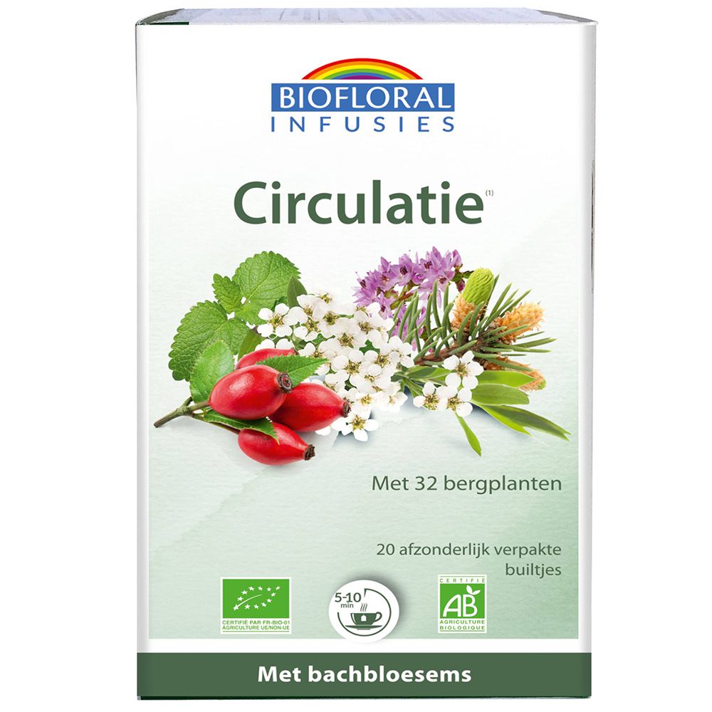 Biofloral Infusion Circulation - Bien être aux Fleurs de Bach