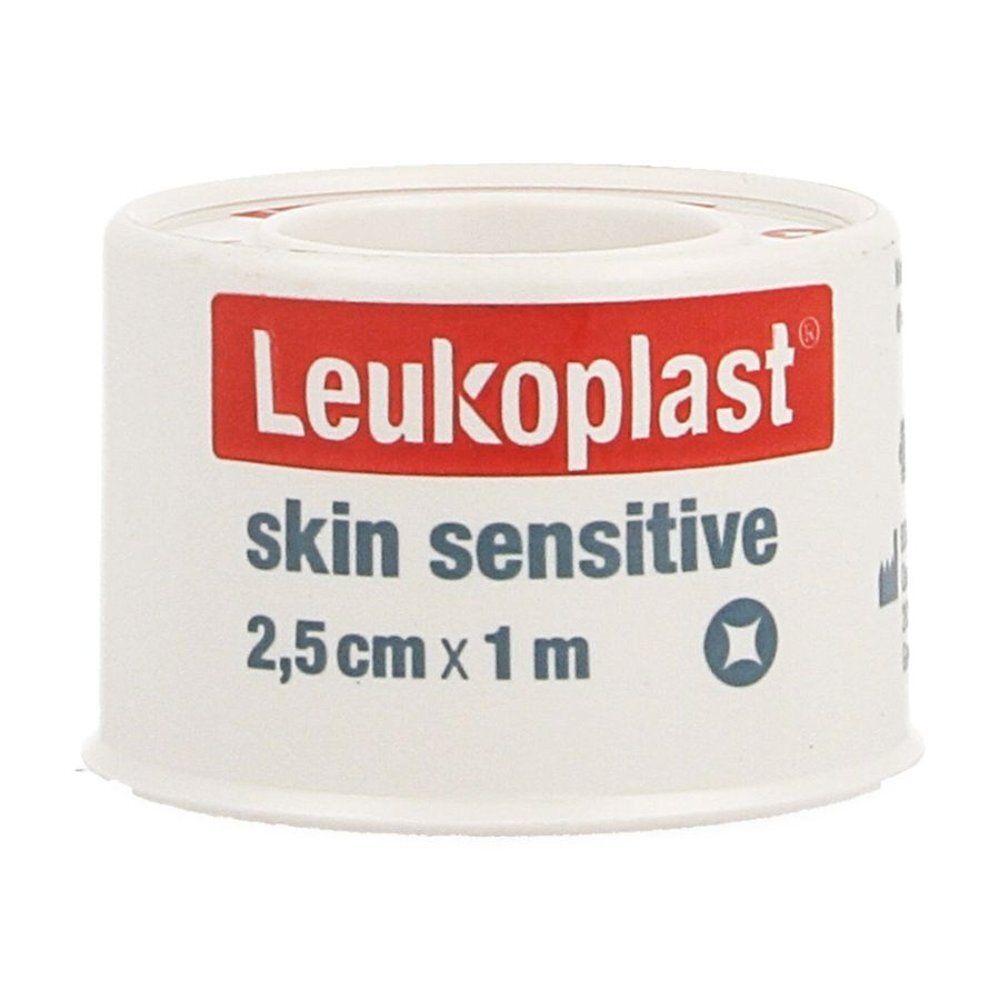 Rouleau de pansement Leukoplast® Skin Sensitive, blanc, 2,5 cm x 1 m.