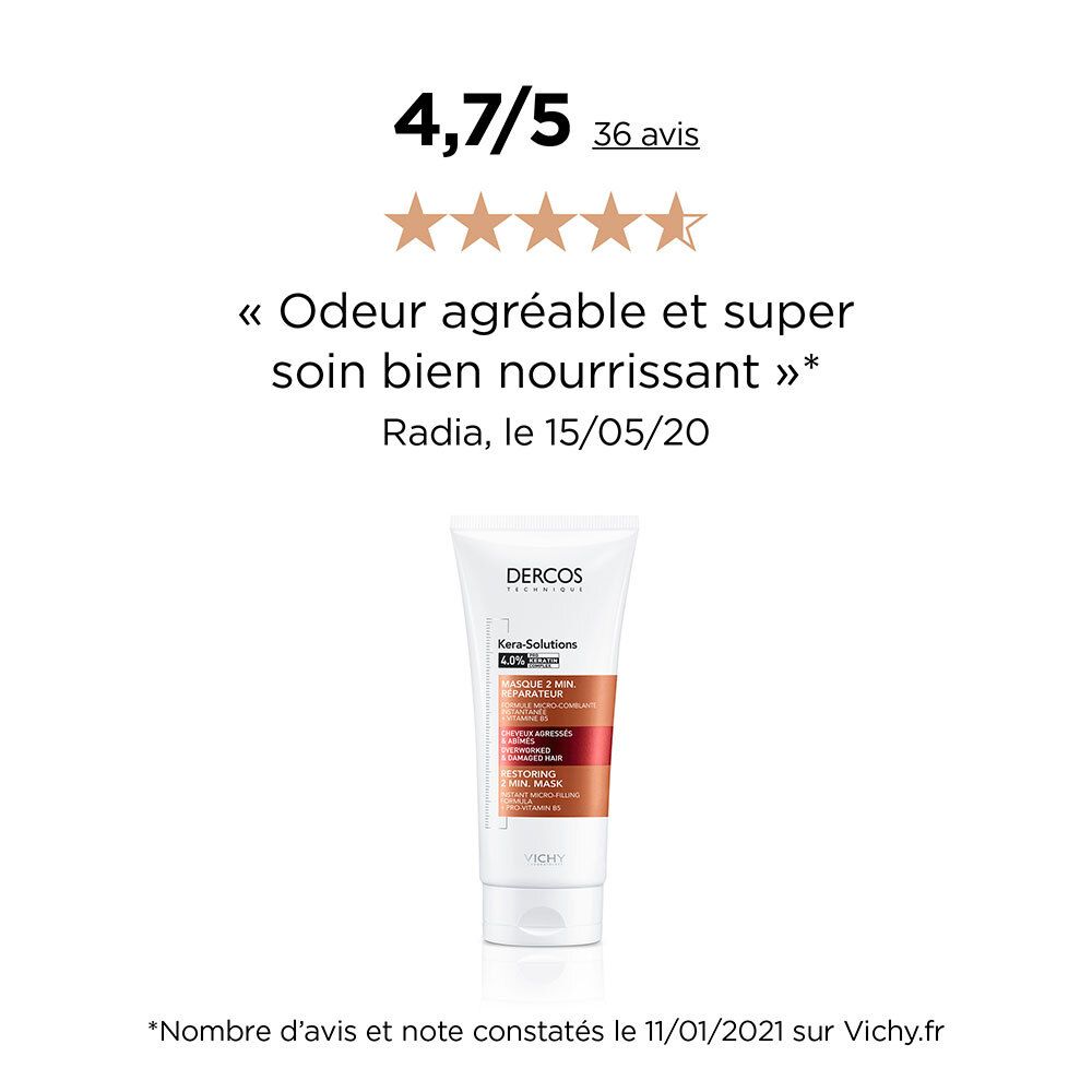 Vichy Dercos Kera-Solutions Masque 2 Min. Réparateur