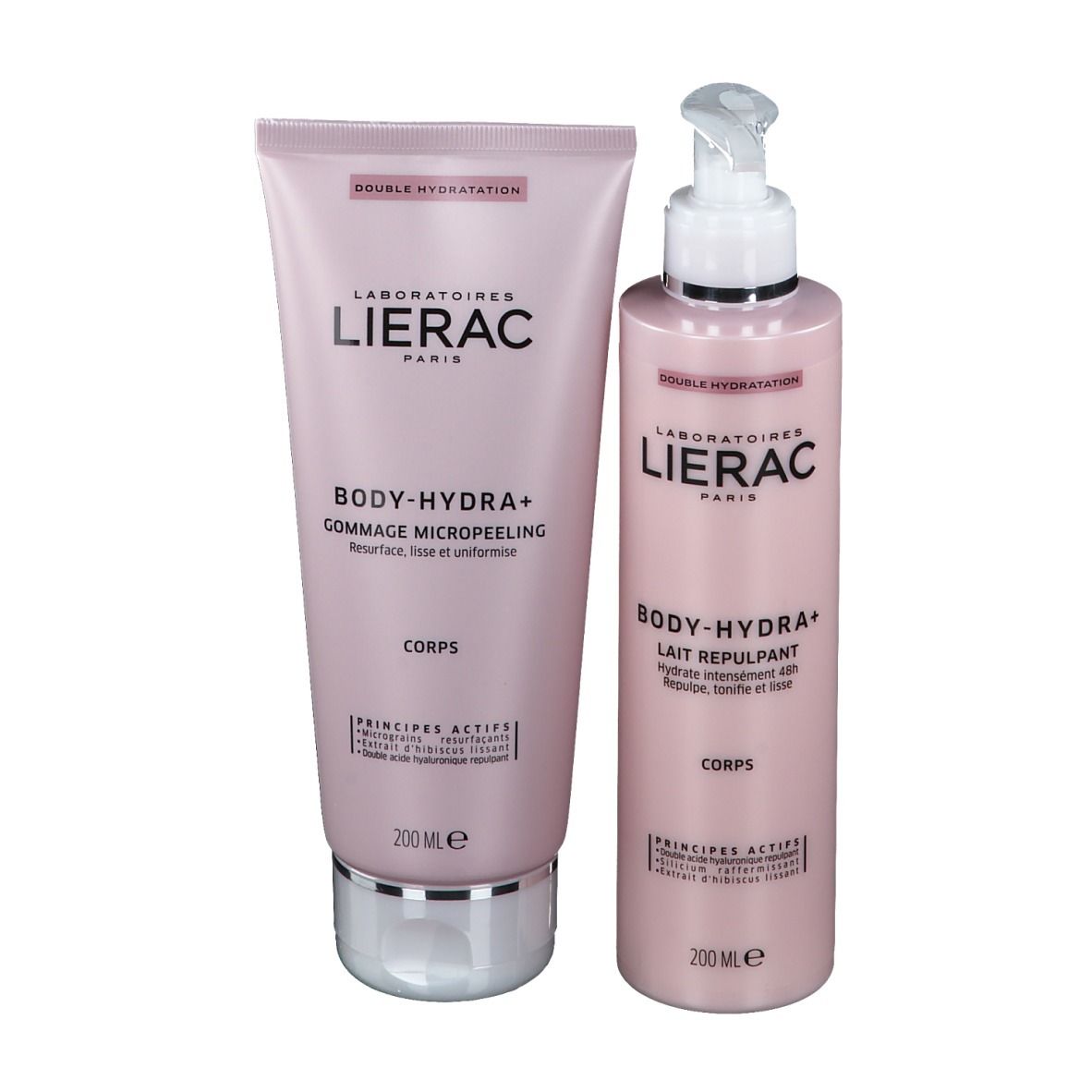Lierac Body-Hydra+ Scrub Micropeeling + Hydraterende Bodylotion Duo