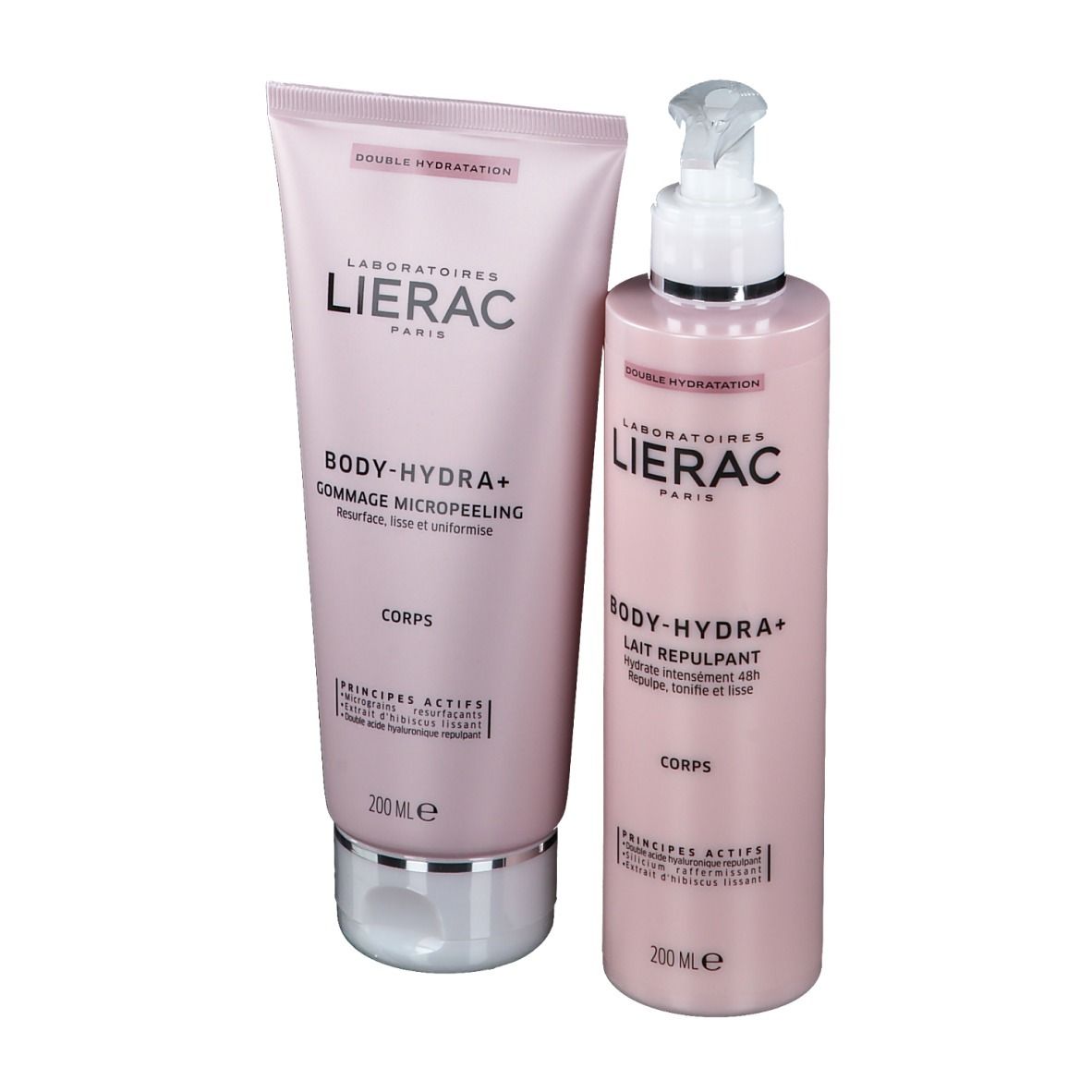 Lierac Body-Hydra+ Scrub Micropeeling + Hydraterende Bodylotion Duo