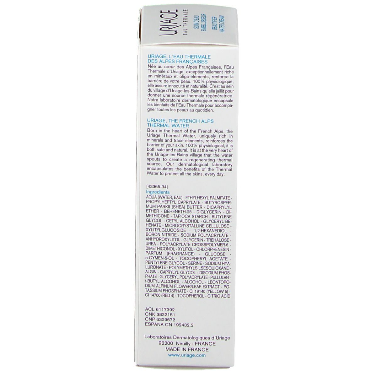 Uriage Eau Thermale Soin d'Eau Embellisseur