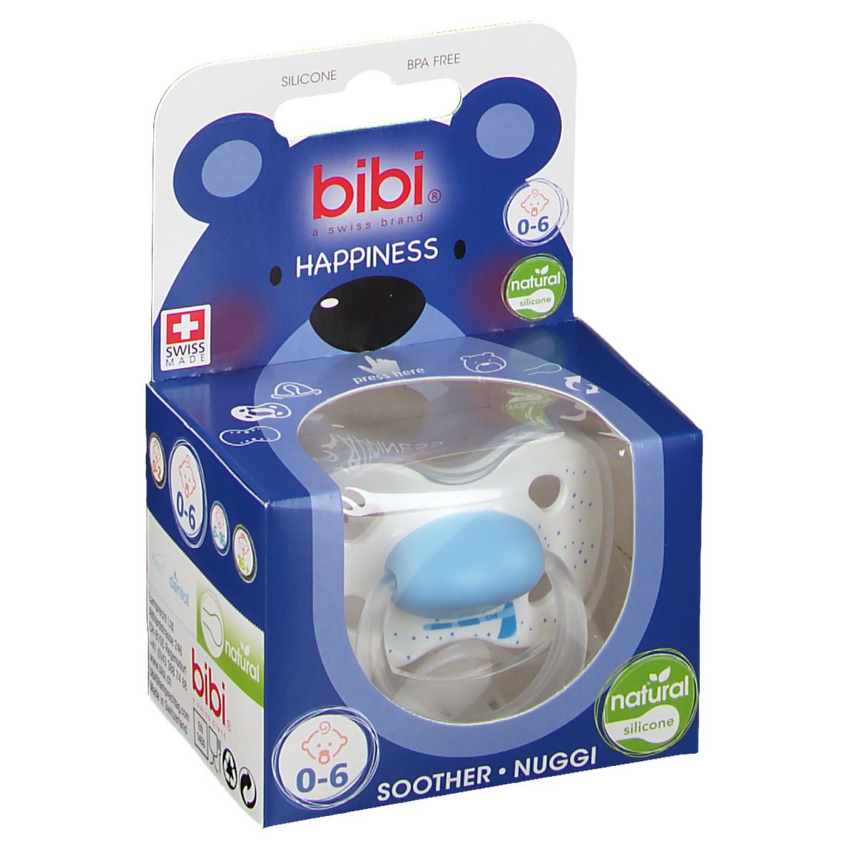 Bibi Fopspeen Happiness Natural Indian Summer 0-6 Maanden