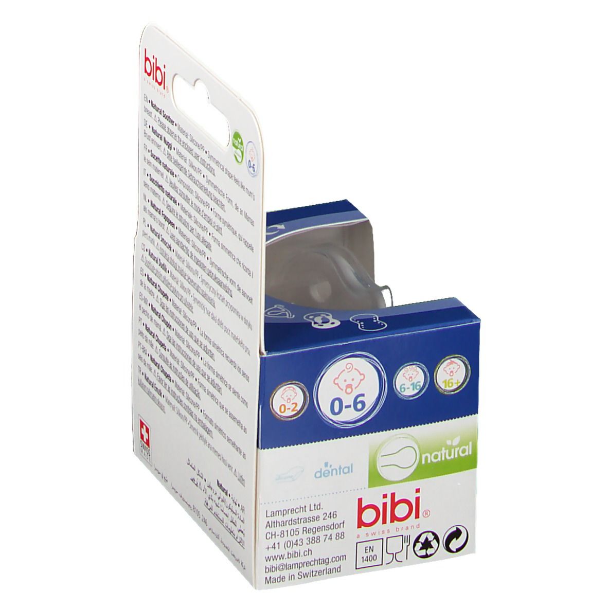 Bibi Fopspeen Happiness Natural Indian Summer 0-6 Maanden