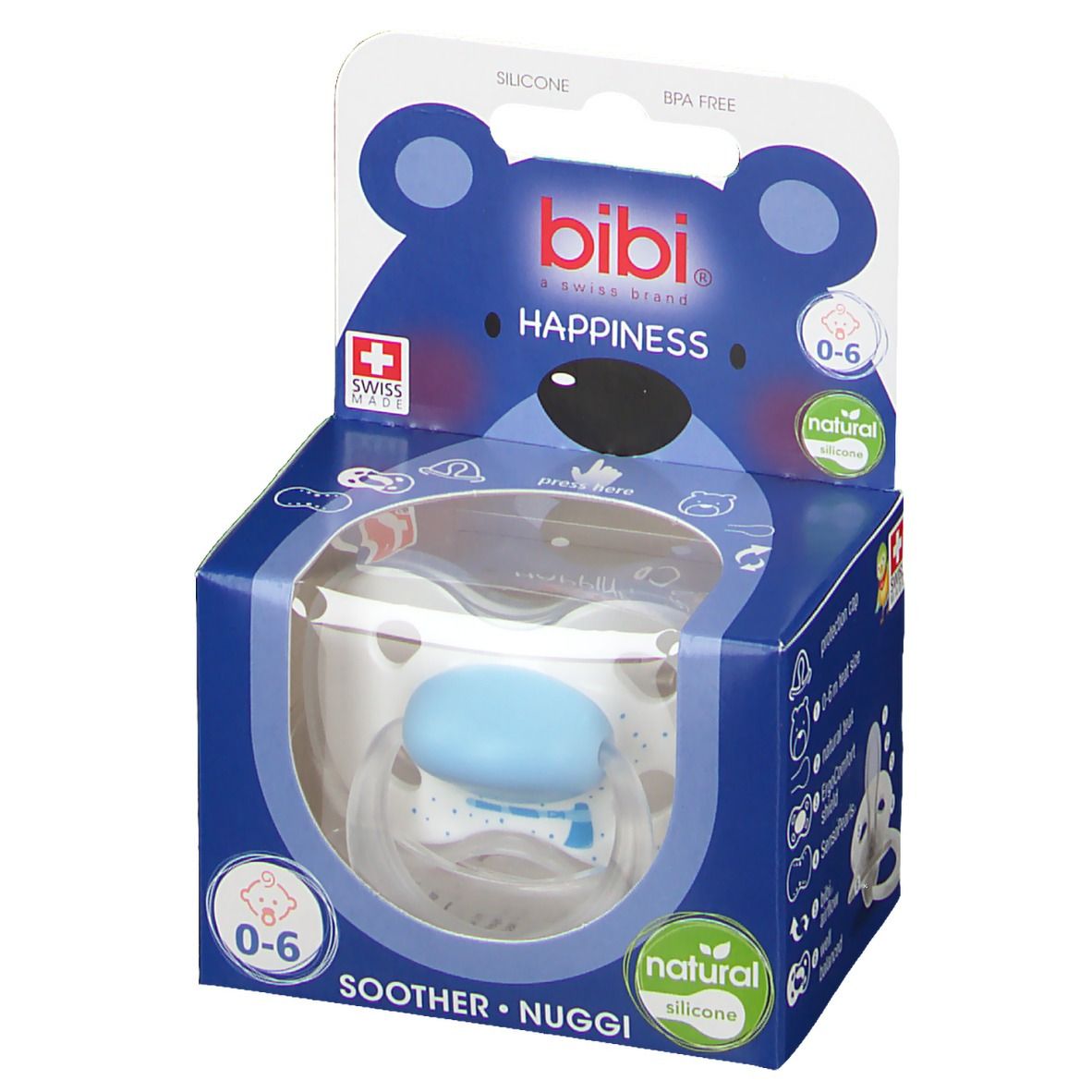 Bibi Fopspeen Happiness Natural Indian Summer 0-6 Maanden