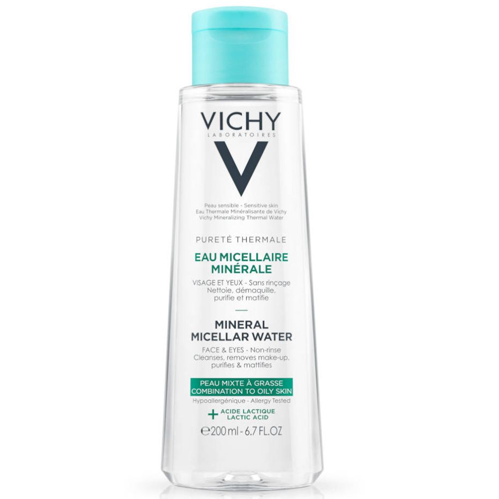 Vichy Pureté Thermale Eau Micellaire Minérale Peau Mixte à Grasse