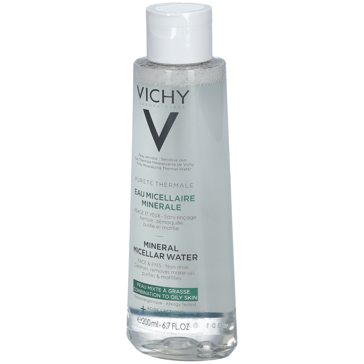 Vichy Pureté Thermale Eau Micellaire Minérale Peau Mixte à Grasse