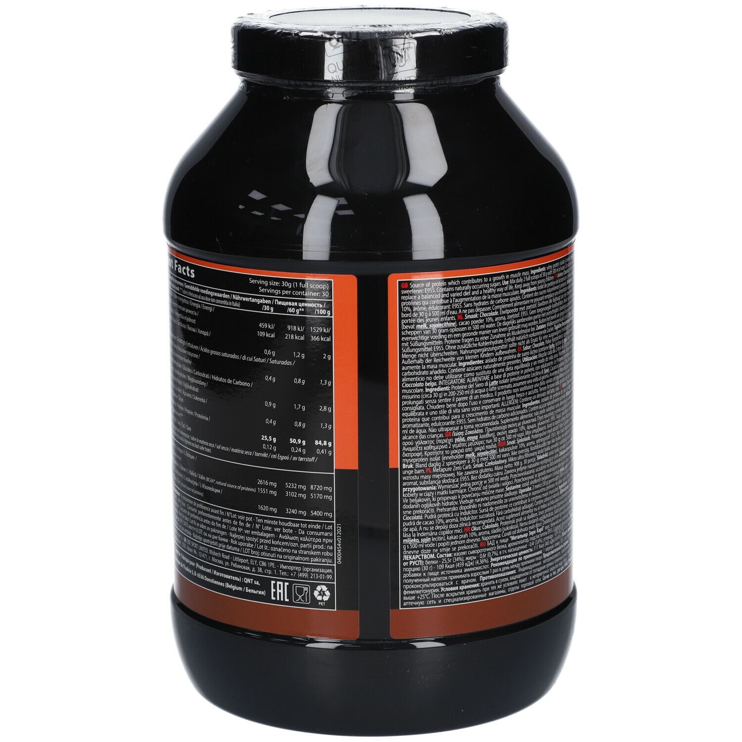 QNT Metapure Zero Carb Chocolat Belge