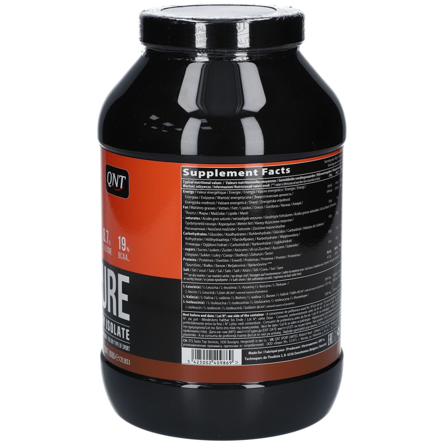 QNT Metapure Zero Carb Chocolat Belge