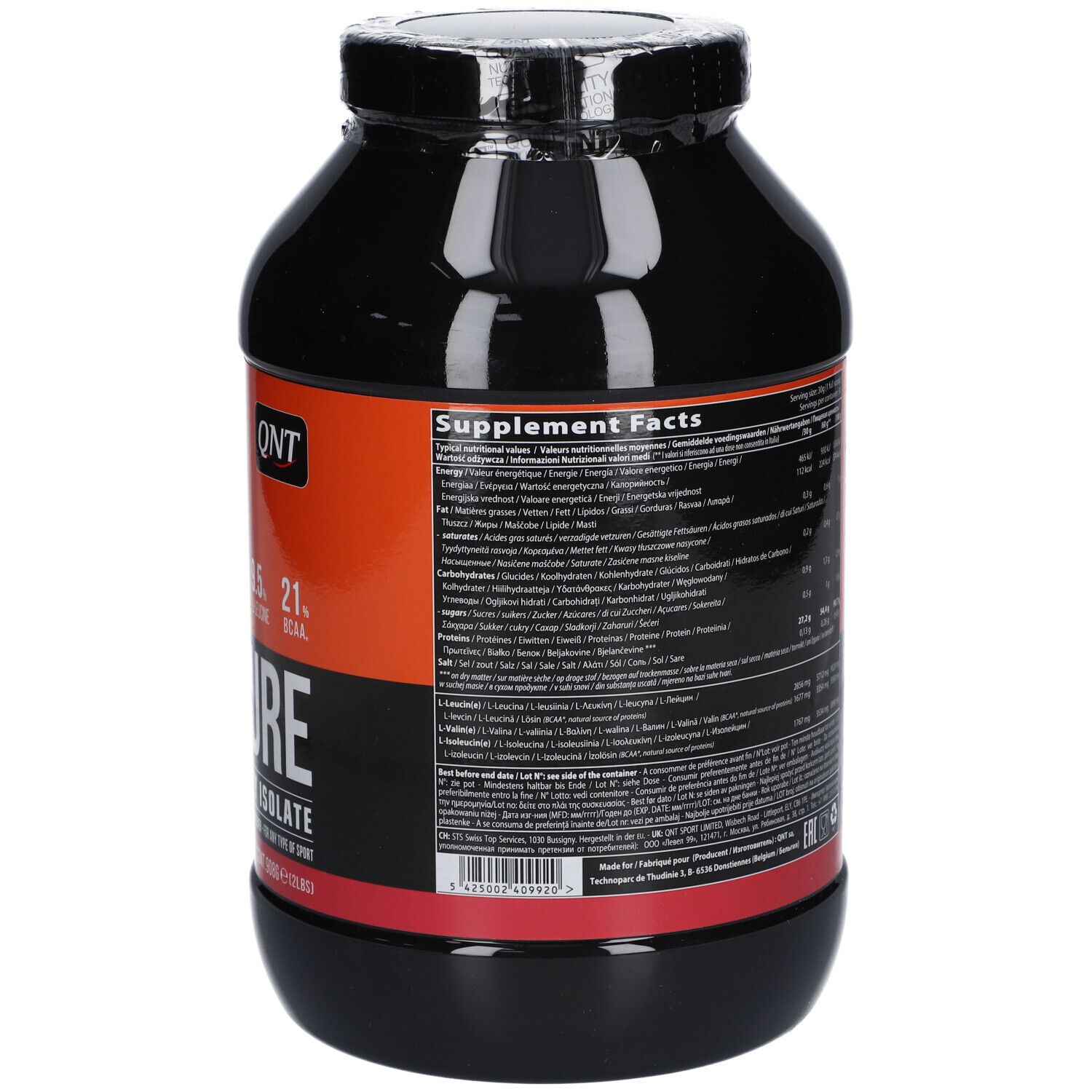 QNT Metapure Zero Carb Aardbei