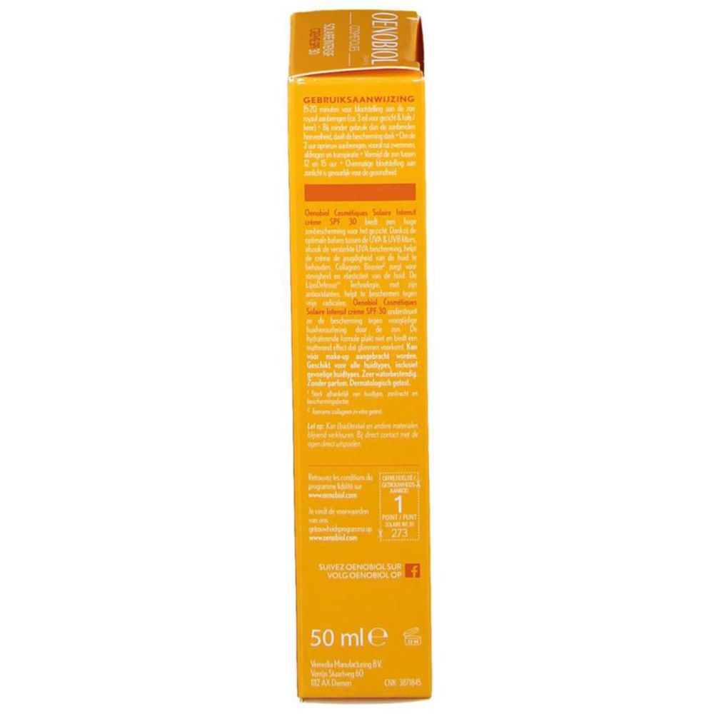 Oenobiol Solaire Intensif Crème Crème Solaire SPF30+