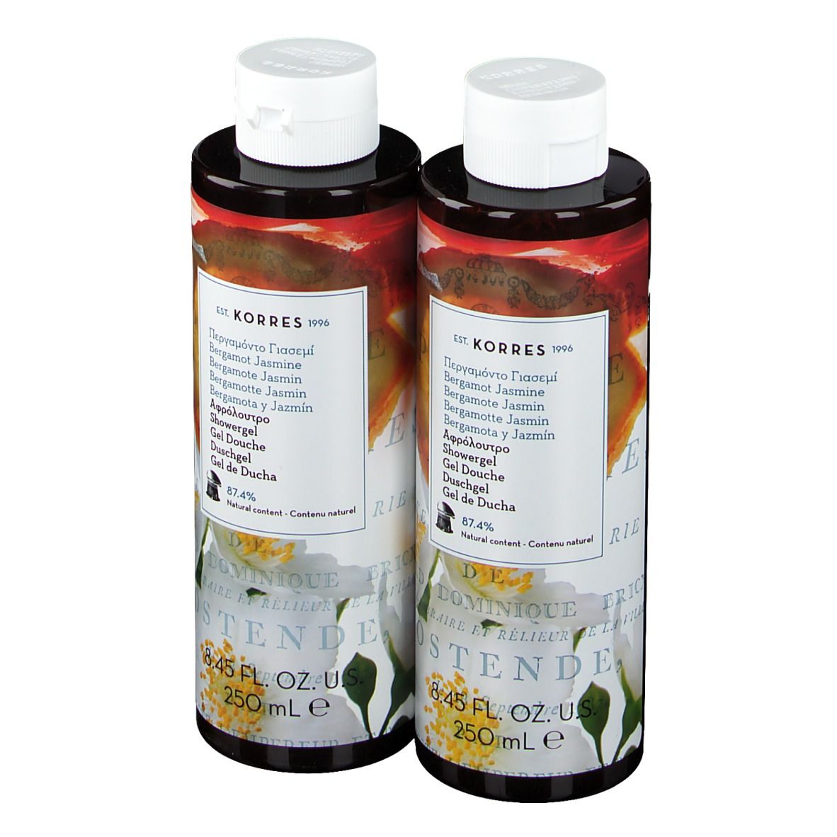 Korres Bergamote Jasmin Gel Douche 1+1 GRATUIT
