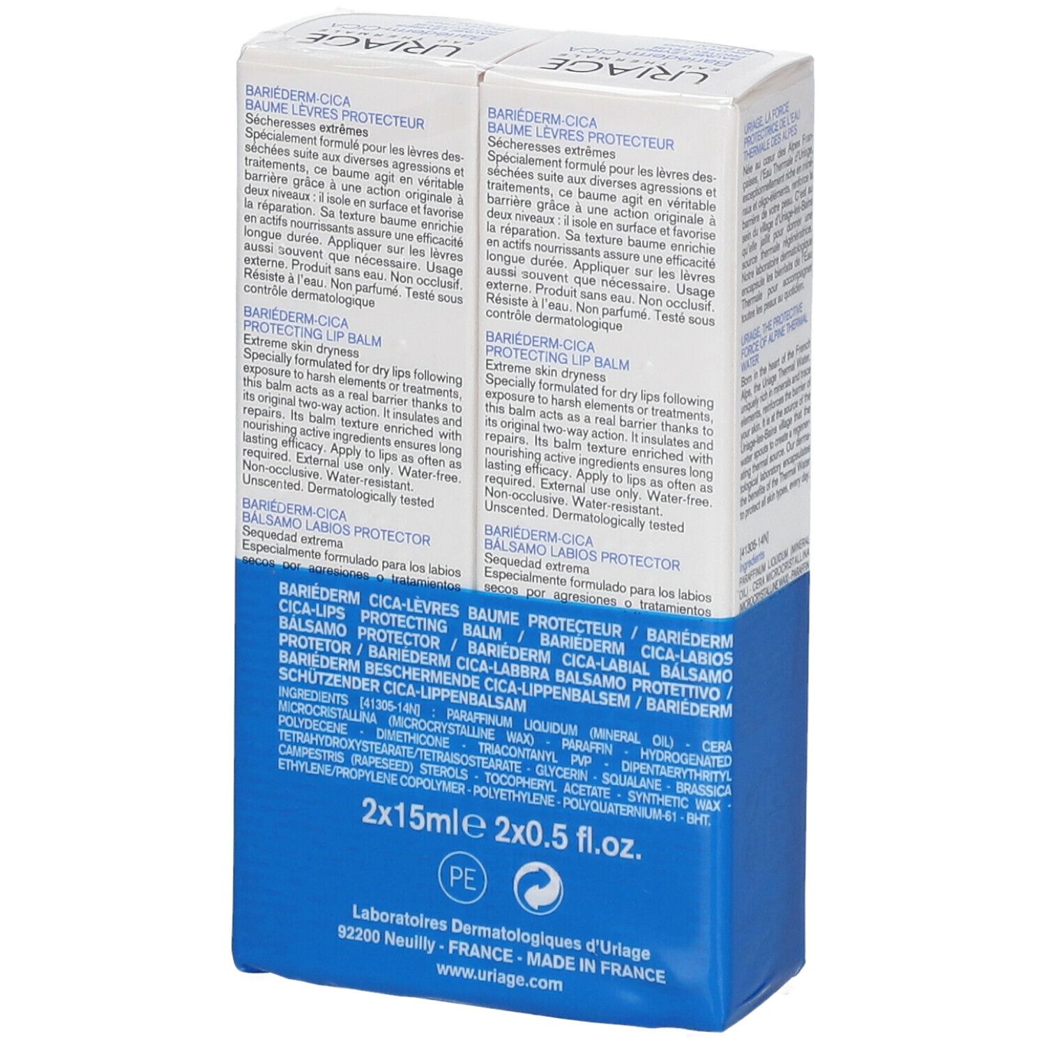 Uriage Bariéderm Cica-Lips Beschermende Balsem DUO
