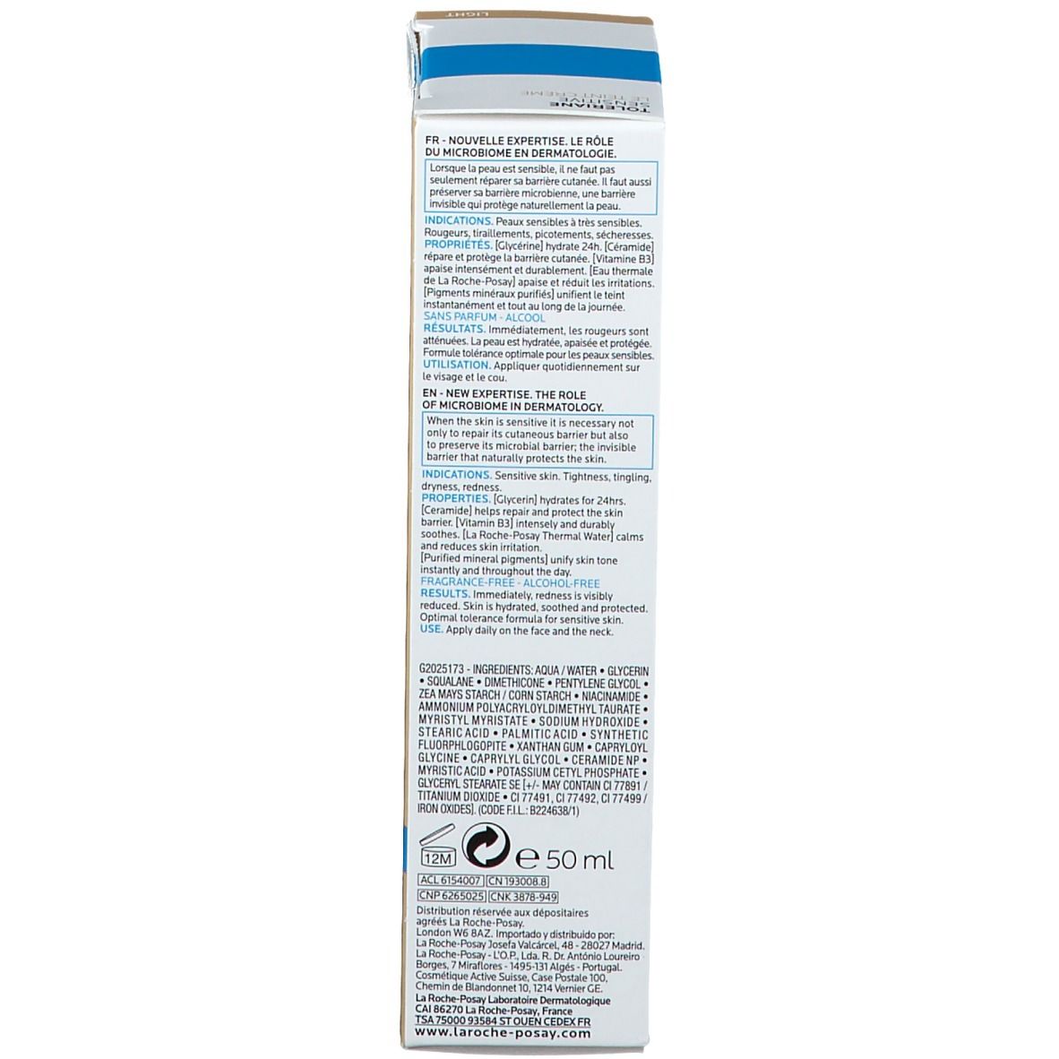 La Roche-Posay Toleriane Sensitive le Teint Crème Light