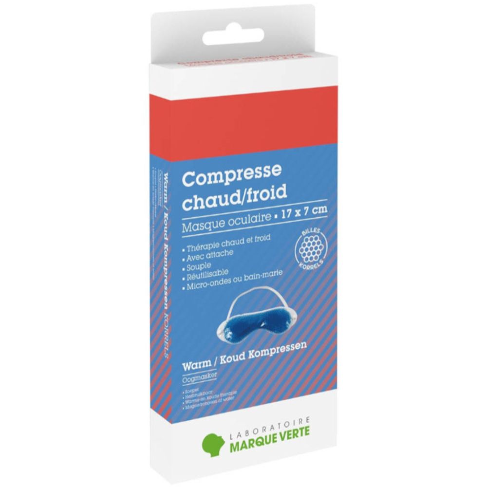 Laboratoires Marque Verte Oogmasker Warmte- en Koudetherapie 17x7cm