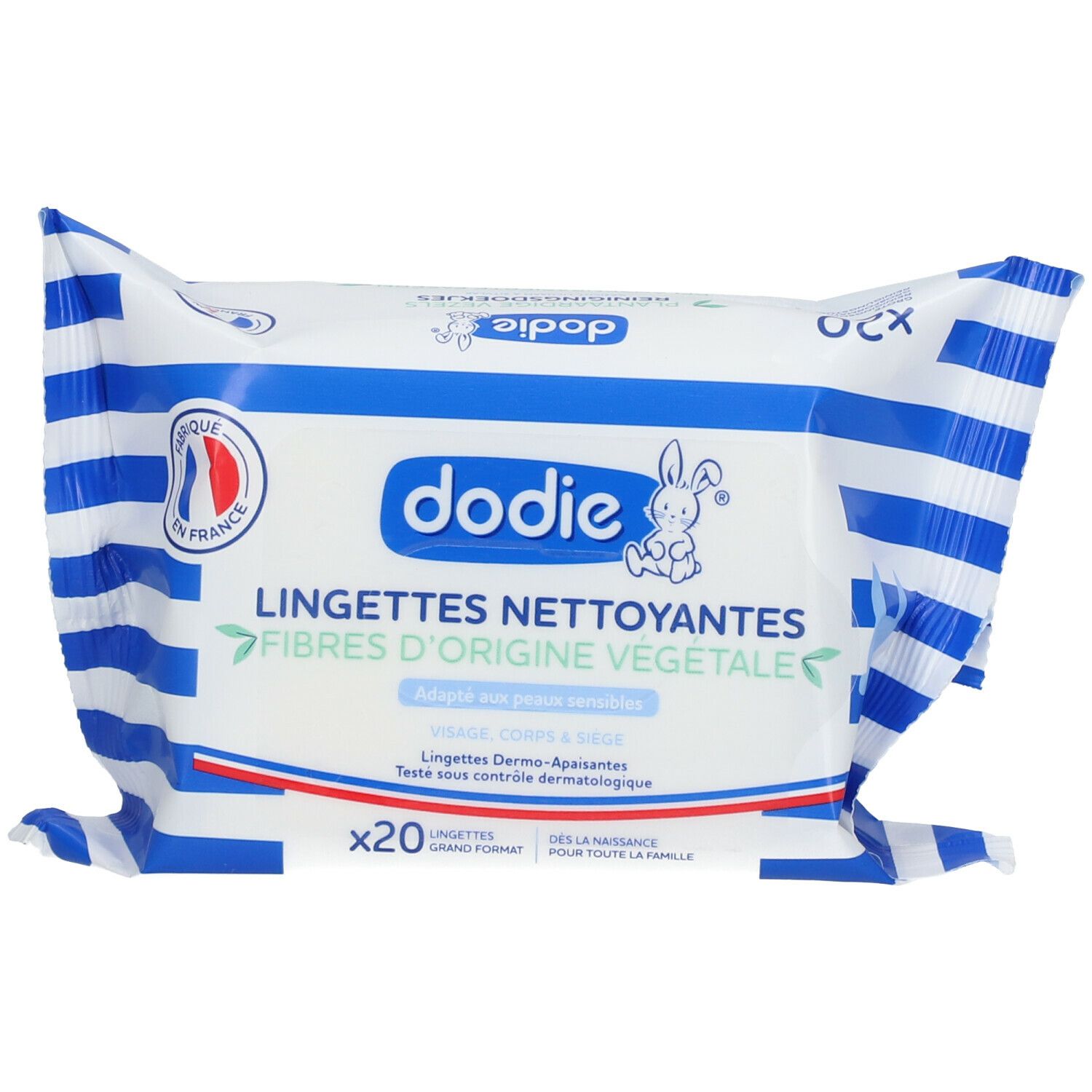 Dodie Lingettes Nettoyantes Dermo-Apaisantes