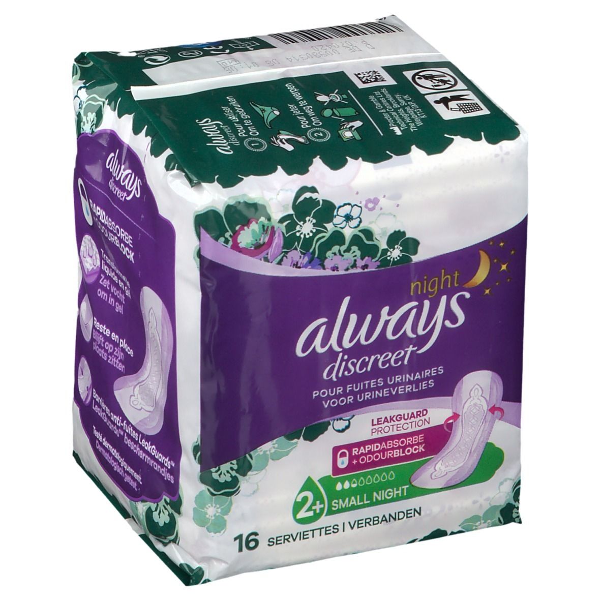Always Discreet Serviettes pour Fuites Urinaires Small Plus