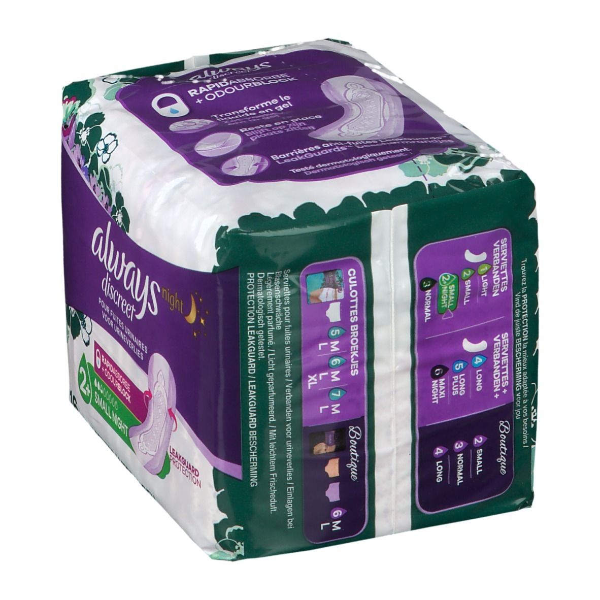 Always Discreet Serviettes pour Fuites Urinaires Small Plus