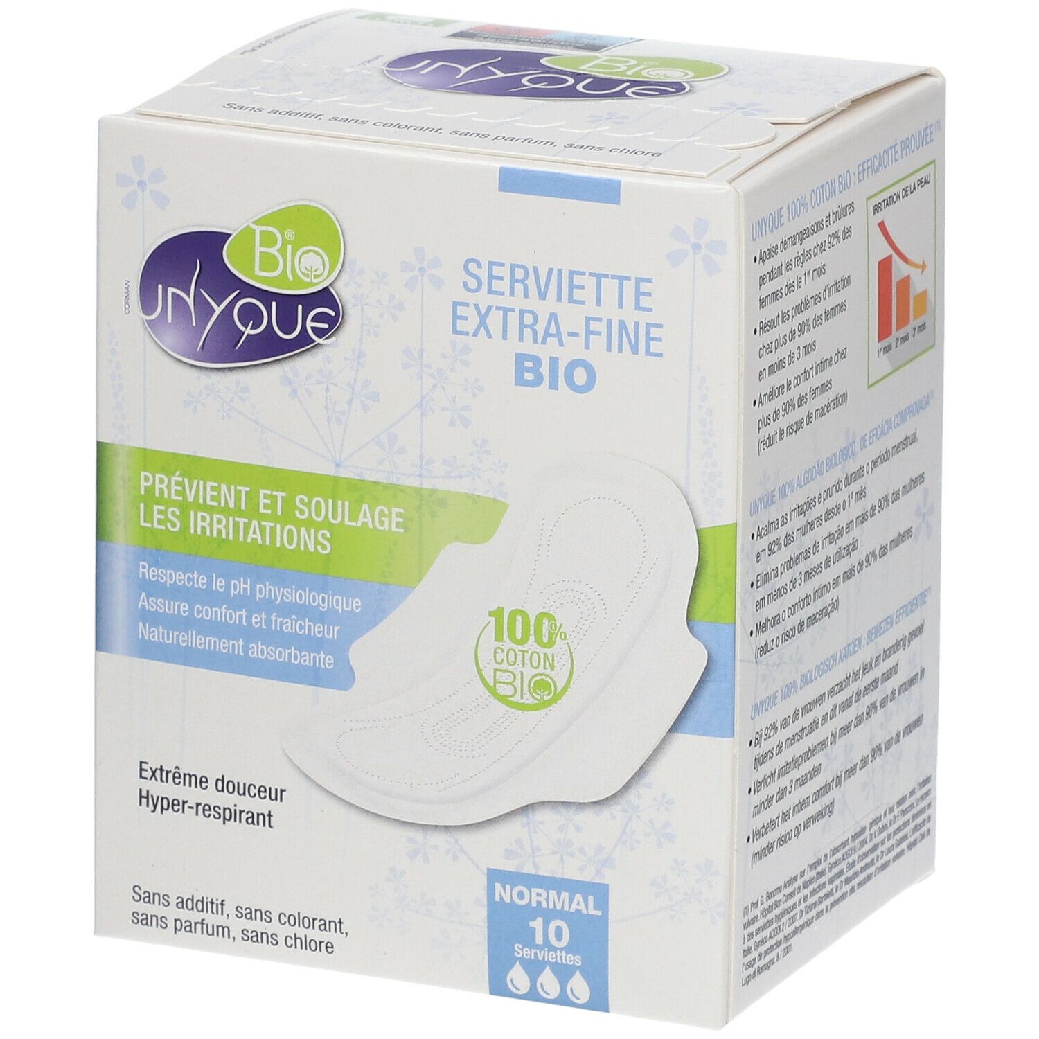 Unyque Serviettes 100% Coton Bio Normal
