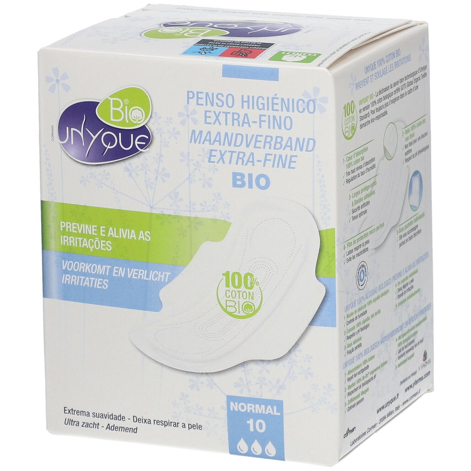Unyque Serviettes 100% Coton Bio Normal