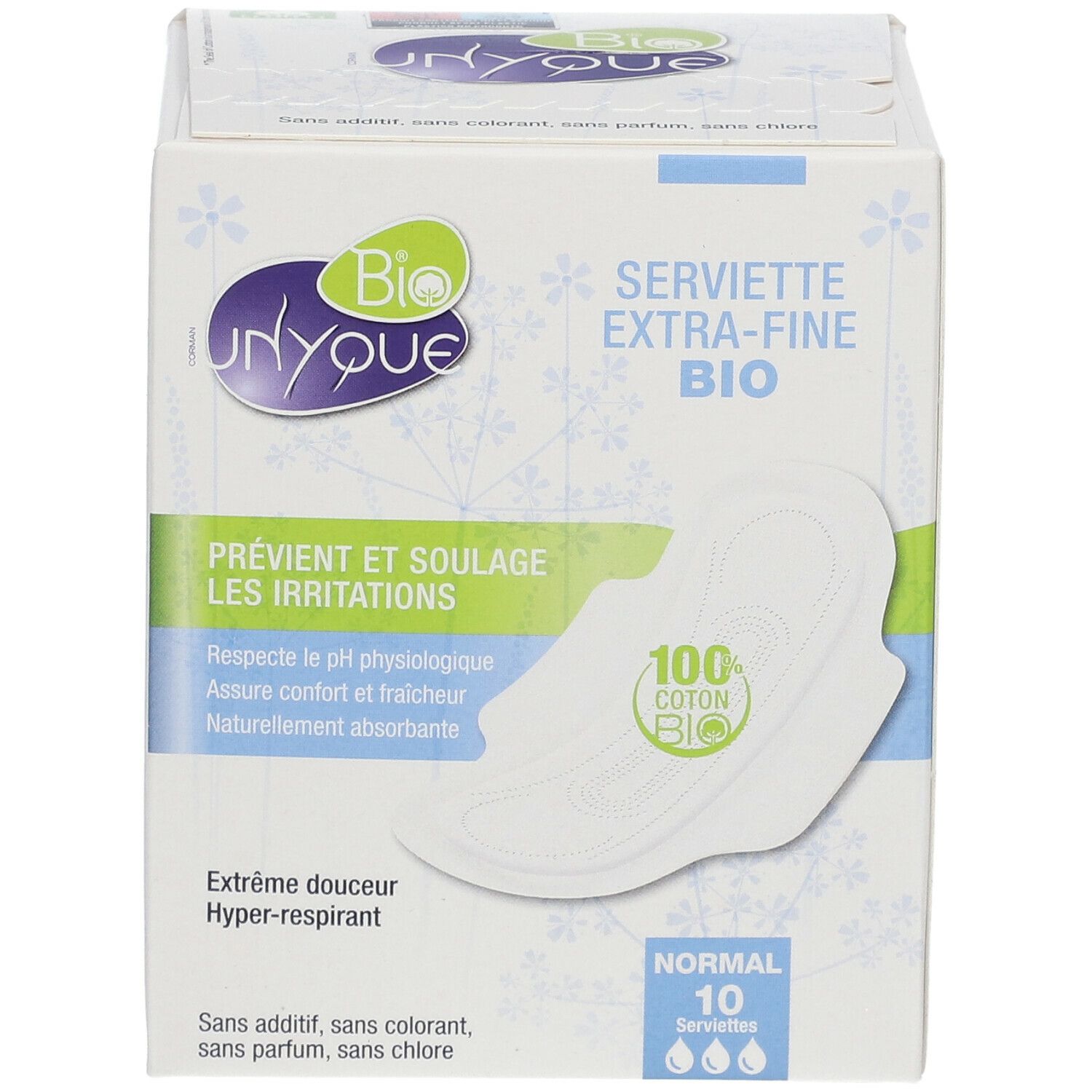 Unyque Serviettes 100% Coton Bio Normal