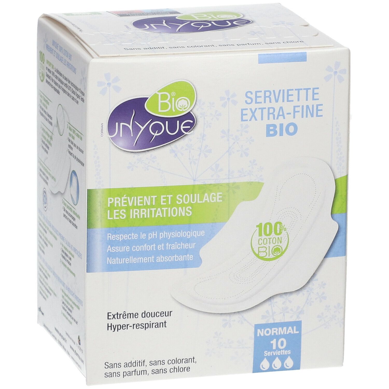 Unyque Serviettes 100% Coton Bio Normal